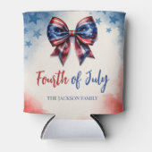 4. Juli USA Bow Patriotic Dosenkühler (Vorderseite)