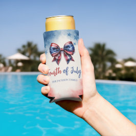 4. Juli USA Bow Patriotic Selters Dosenkühler