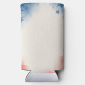 4. Juli USA Bow Patriotic Selters Dosenkühler (Rückseite)