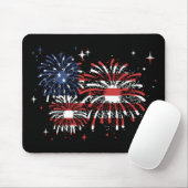4. Juli USA Feuerwerk Mousepad (Mit Mouse)