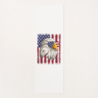 4. Juli USA Flag American Patriotic Eagle Yogamatte