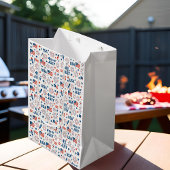 4. Juli | USA Flag, Fireworks & Stars Mittlere Geschenktüte