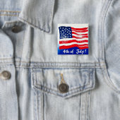 4. Juli USA-Flagge #1 Button (Beispiel)
