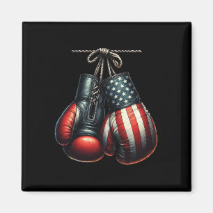 4. Juli USA-Flagge Boxhandschuhe für Boxer-Trainin Magnet