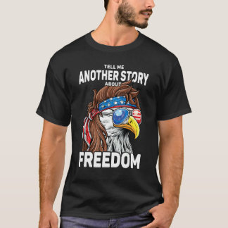 4. Juli USA-Flagge Freiheit Patriotischer Weißkopf T-Shirt