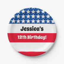 4. Juli USA Flagge Rot weiß und blau Geburtstag