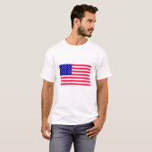4. Juli USA Flaggen Freiheit Geschenke Hoodie T-Shirt (Vorne ganz)