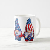 4. Juli USA Gnomes Kaffeetasse (VorderseiteRechts)