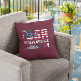 4. Juli - USA Independence Day Design Kissen