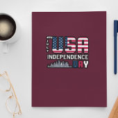 4. Juli - USA Independence Day Design Quadratischer Aufkleber