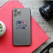 4. Juli - USA Independence Day Design Quadratischer Aufkleber