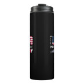 4. Juli - USA Independence Day Design Thermosbecher (Vorderseite)