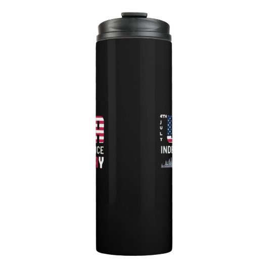 4. Juli - USA Independence Day Design Thermosbecher (Vorderseite)