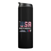 4. Juli - USA Independence Day Design Thermosbecher (Nach rechts gedreht)