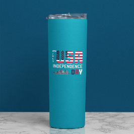 4. Juli - USA Independence Day Design Thermosbecher