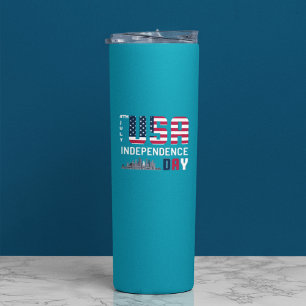 4. Juli - USA Independence Day Design Thermosbecher