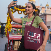 4. Juli - USA Independence Day Design Tragetasche