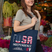 4. Juli - USA Independence Day Design Tragetasche