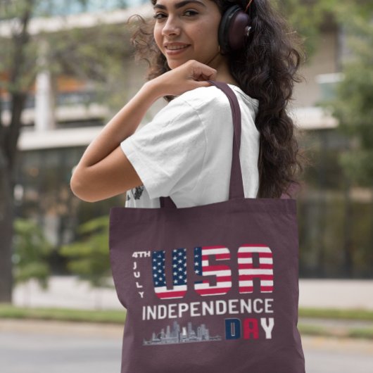 4. Juli - USA Independence Day Design Tragetasche