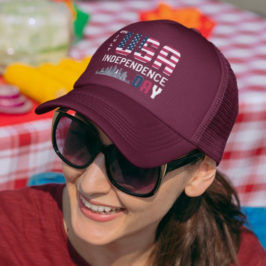 4. Juli - USA Independence Day Design Truckerkappe