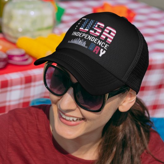 4. Juli - USA Independence Day Design Truckerkappe