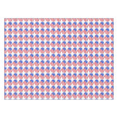 4. Juli USA Patriotic Stars Stripes Herz Print Tischdecke (Vorderseite (Horizontal))