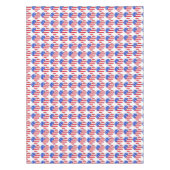 4. Juli USA Patriotic Stars Stripes Herz Print Tischdecke (Vorderseite)