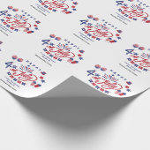 4. Juli USA | Realtor Marketing Custom Geschenkpapier (Ecke)