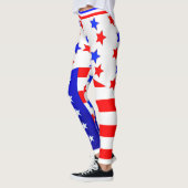 4. Juli USA Red White Blue US Flagge Leggings (Links)