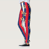 4. Juli USA Stripes Womens Leggings Pants (Links)