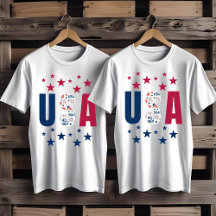 4. Juli USA T - Shirt mit Sternen