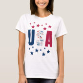 4. Juli USA T - Shirt mit Sternen (Vorderseite)