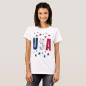 4. Juli USA T - Shirt mit Sternen (Vorne ganz)