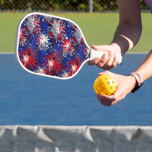 4. Juli USA Unabhängigkeitstag Feuerwerk Pickleball Schläger (InSitu)