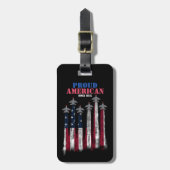 4. Juli USA Unabhängigkeitstag Geschenk Gepäckanhänger (Vorderseite vertikal)