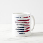 4. Juli USA Unabhängigkeitstag Geschenk Kaffeetasse (VorderseiteRechts)