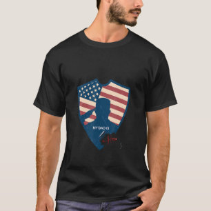 4. Juli Vater ein echter amerikanischer Salu zu ze T-Shirt