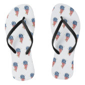 4. Juli Veranschaulichung 4. Juli Unabhängigkeit Badesandalen (Fußbett)