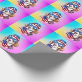 4. Juli Veröffentlichung von Hunden-66361 Geschenkpapier (Ecke)