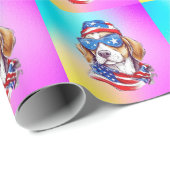 4. Juli Veröffentlichung von Hunden-66361 Geschenkpapier (Rolleneckpunkt)