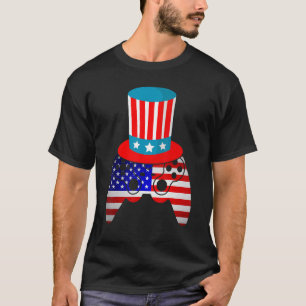 4. Juli Video Game American Flag Patriotic Gam T-Shirt