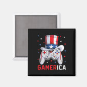 4. Juli Video Game American Flag Uncle Sam Gam Magnet (Vorderseite/Rückseite)