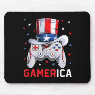 4. Juli Video Game American Flag Uncle Sam Gam Mousepad