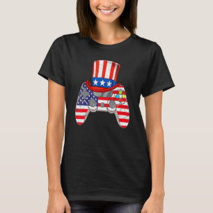 4. Juli Video Game American Flag Uncle Sam Gam T-Shirt