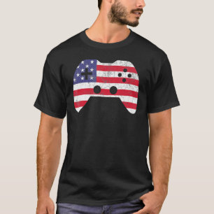 4. Juli Video Game Gamer Kinder Jungs Männer USA T-Shirt
