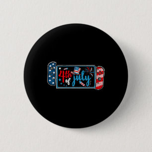 4. Juli Videospiel Amerikanischer Gamer Kinder Jun Button