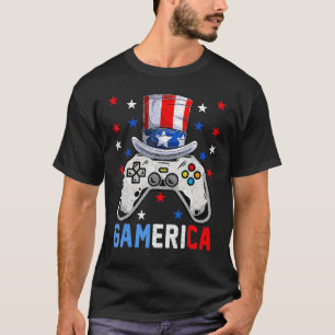 4. Juli Videospiel Gamerika Kinder Jungen Männer U T-Shirt