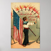 4. Juli - Vintag Art Poster (Vorne)