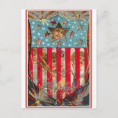 4. Juli - Vintage Art Postkarte (Vorderseite)