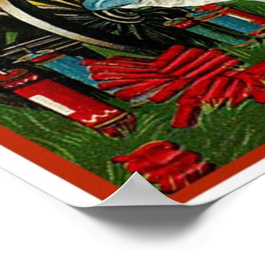 4. Juli - Vintage Kunst - Poster (Ecke)